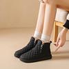 Snow Boots Women's New Winter Velvet Thickened Warm High-top Cotton Shoes Leather Surface Non-slip Women's Casual Fashion Short Boots
