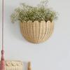 With Hook Scallop Wall Basket Durable Storage Basket  for Bedroom Bathroom