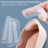 1 Pair Silicone Heel Sticker Inserts Anti-Slip Heel Grips Cushions Pads Foot Care Protector for Shoes Boots Flats