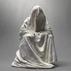 Ghost Wizard Death Robe Desktop, Creative Gypsum Sculpture Ornaments, Retro, Niche, Strange Party Gifts