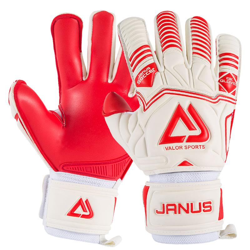 4mm Thicken CONTACT Latex Goalie Gloves Football Soccer Goalkeeper Gloves 5 Finger Save Guard Removable Wear-resistant Non-slip