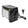 Compact Bread Toaster Portable ABS and Stainless Steel Wide Slot 2 Slice Toaster for Home