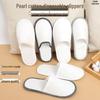 Luxury Washable Non-Slip Pearl Cotton Slippers for Hotels & Home Guests