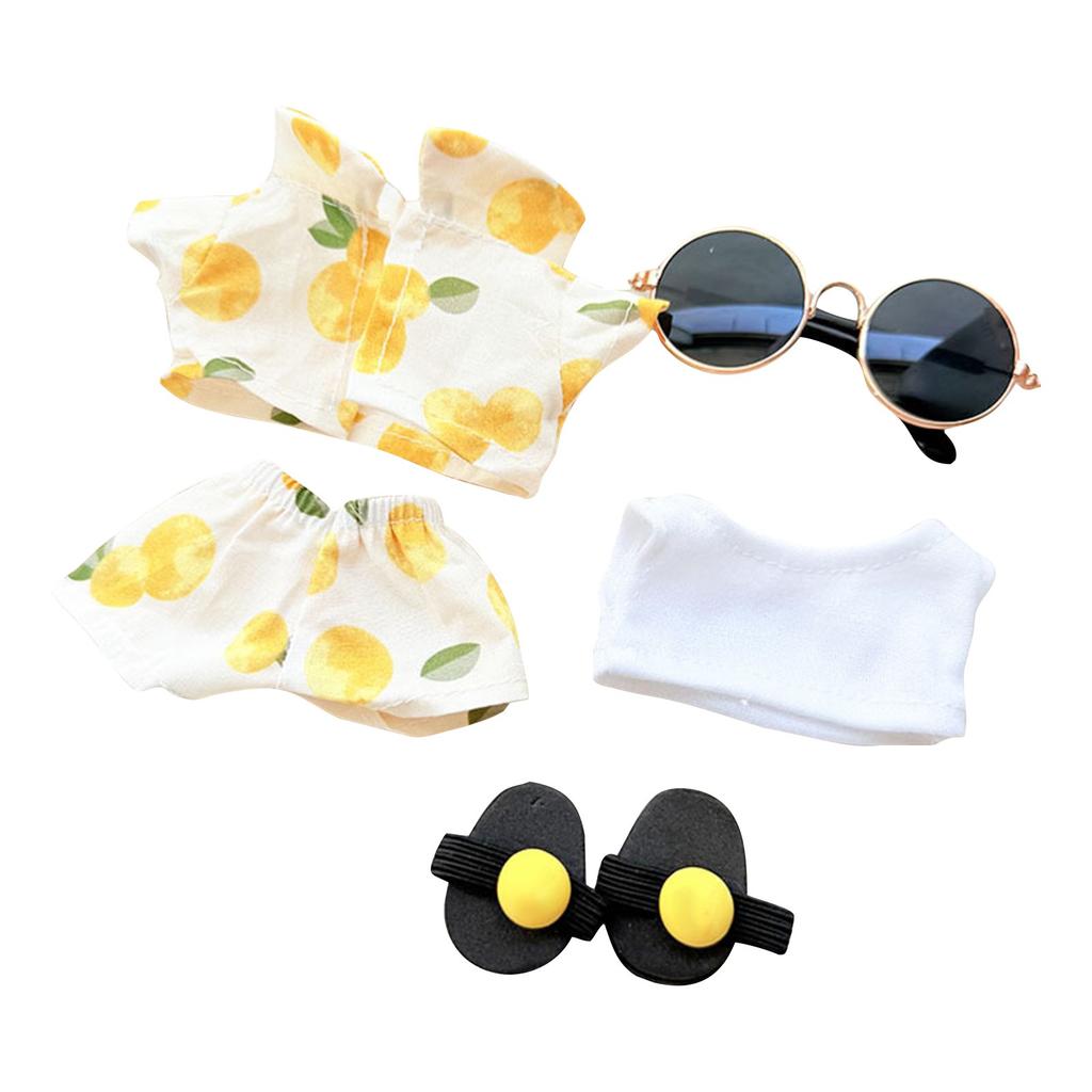 Комплект одежды для кукол 17 см, аксессуары для кукол, топ с сердечками, шарф, шапка, без кукол