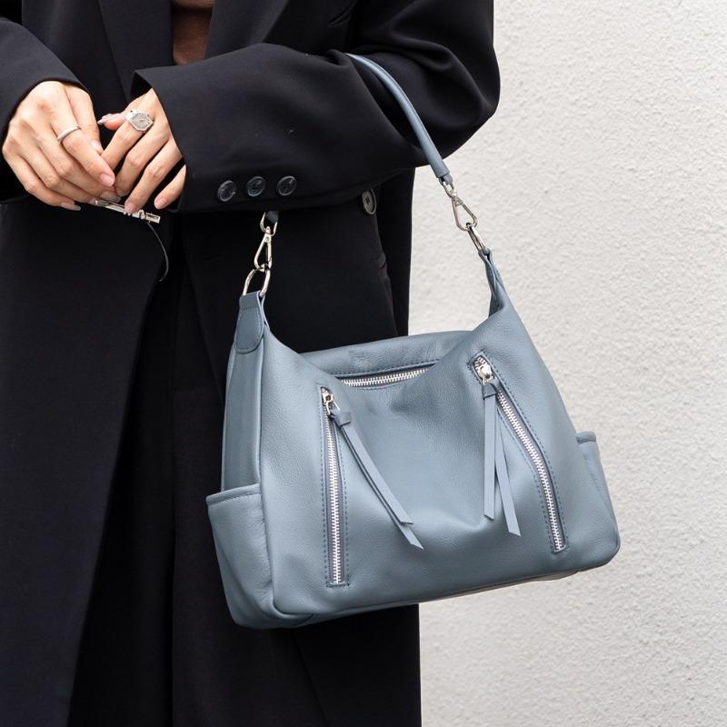 Large Bag Large Capacity Tote Baotou Layer Cowhide Shoulder Bag Casual Crossbody Bag