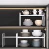 Retractable Kitchen Spices Storage Racks Home Multifunctional Tabletop Seasoning Holders Cupboard Sundries Organize Metal Shelf