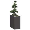 VidaXL Planter Black 40x80x80 Cm Steel, Flower Pot, Plant Stand, Raised Bed, Planter Stand, Container 860773