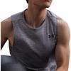 Under Armour Solid Color Round Neck Pullover Comfortable Casual Training Sports Slim Fit Sleeveless Vest Men Vest Rhino-Gray 1382795-025