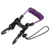Diving Camera Lanyard Quick Release Buckle Stainless Steel Wire Spring Coiled Camera Lanyard for