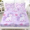 Pegasus 3D Unicorn Pattern Lovely Printed Fitted Sheet Including 1/2 Pillowcases Customized For Boys and Girls Kids Decor