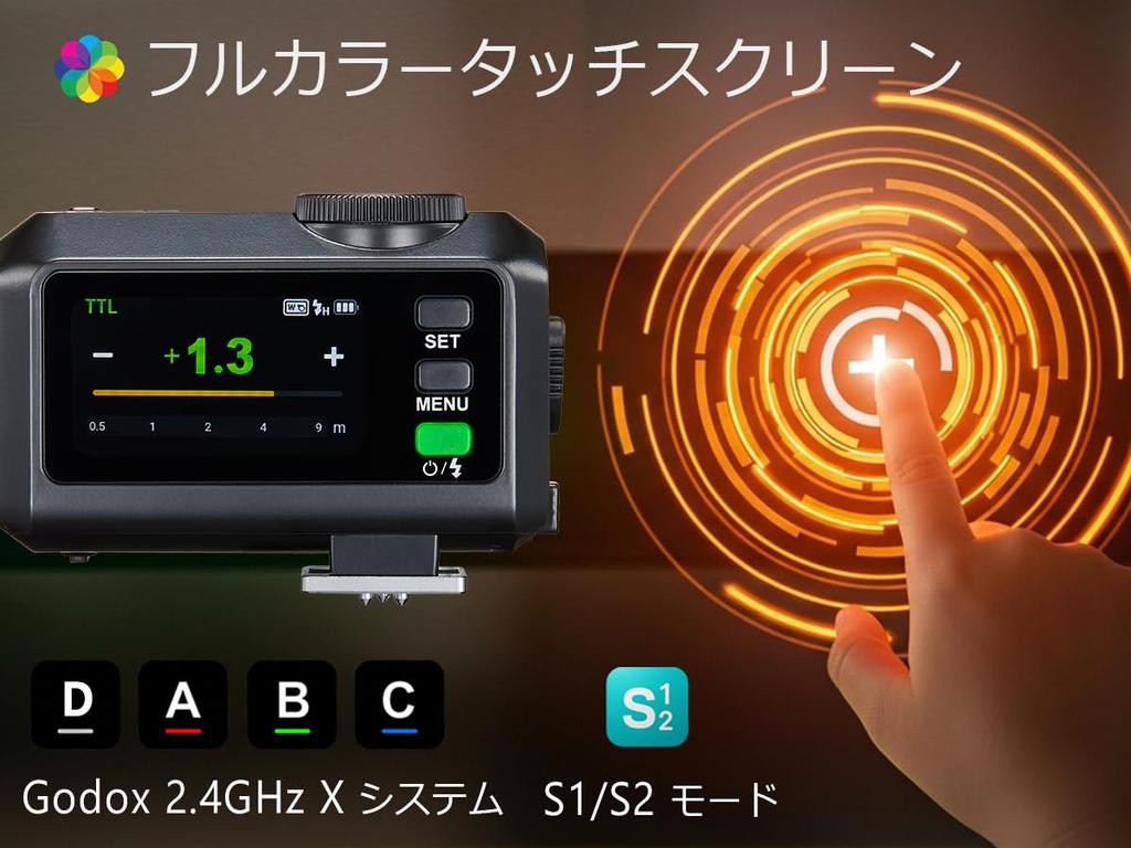 Godox iT30Pro C Camera Touchscreen Color TTL Camera Compact Yet 560 Full Wireless Master and Slave Optical Compatible with Canon 120g Weight Japanese