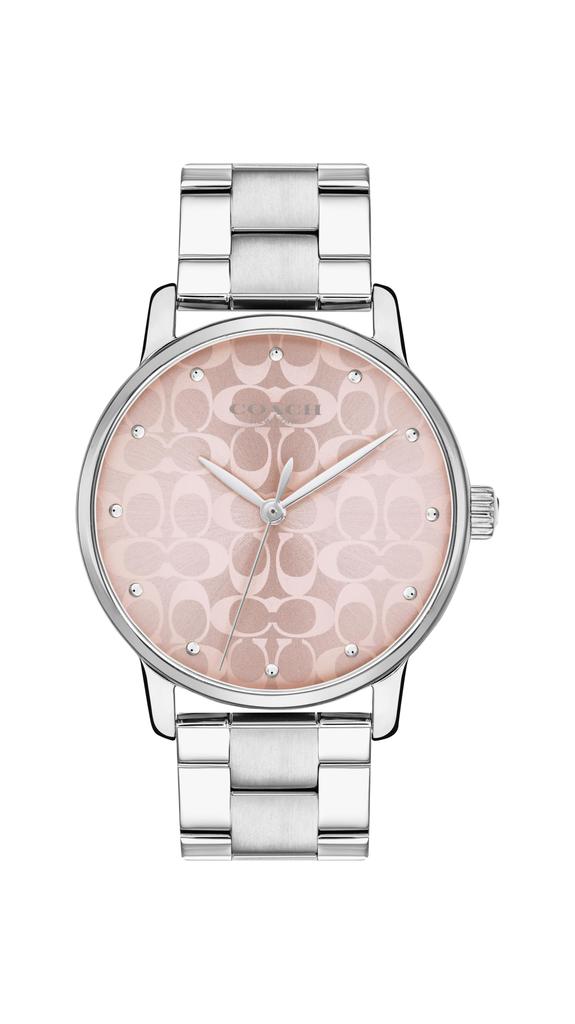 Coach Grand Pink Stainless Steel 14503406 Women's Watch, Dial, Strap, (Officially Imported)