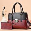 2023 Retro Chic Women's Tote & Crossbody Bag Set