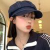 Vintage Octagonal Caps Back Closed Newsboy Cap Fashion Women Denim Beret  Unisex