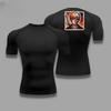 Bleach Graphic Compression Shirts for Men Gym Workout Running Tshirt Summer Athletic Quick Dry Tees Tops Short Sleeve Rash Guard
