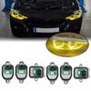 6PCS Yellow Angel Eyes DRL Module LED Headlight Daytime Running Light for BMW 2015-2019 F30 F31 LCI 320i 328i 340i 330i