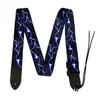 Fashion Multi-Color Adjustable High Quality Guitar Strap Nylon Bass Belt Blue Lighting Design