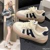Women's Single Shoes Summer Fashion Lace Up Breathable Sports Shoes Lightweight and Comfortable Casual Shoes Board Shoes
