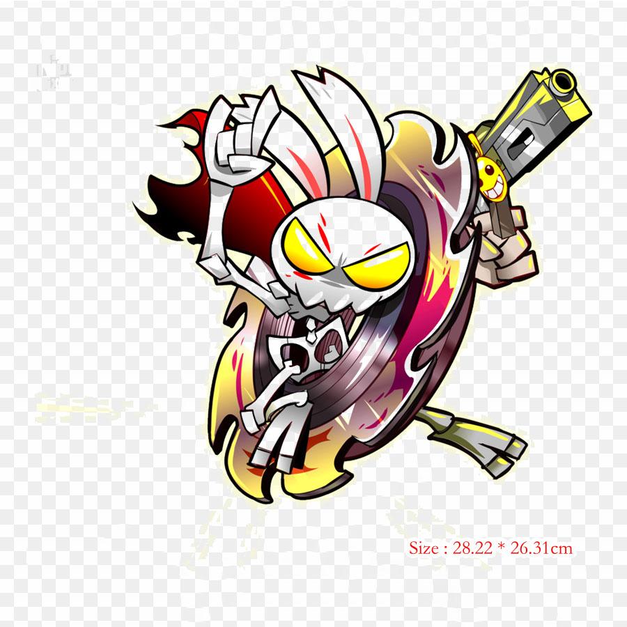 Hell Yeah Wrath Of The Dead Rabbit Hell Yeah! Wrath Of Iron On Heat Transfer Printing Vinyl Patches Sticker for Clothes DIY Appliques Washable Patches