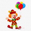 Clown With Clown Balloon Iron On Heat Transfer Printing Vinyl Patches Sticker for Clothes DIY Appliques Washable Patches