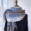 Luxury Cashmere Womens Scarf Spring Winter Plaid Cappa Opera Cape Wraps Female Tippet Bandana Scarves Headscarf