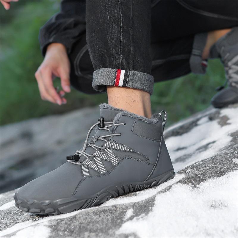 Outdoor New High-top Snow Boots Men's and Women's Winter Velvet Thickened Couple Cotton Shoes Platform Mountain Boots Fashion Short Boots