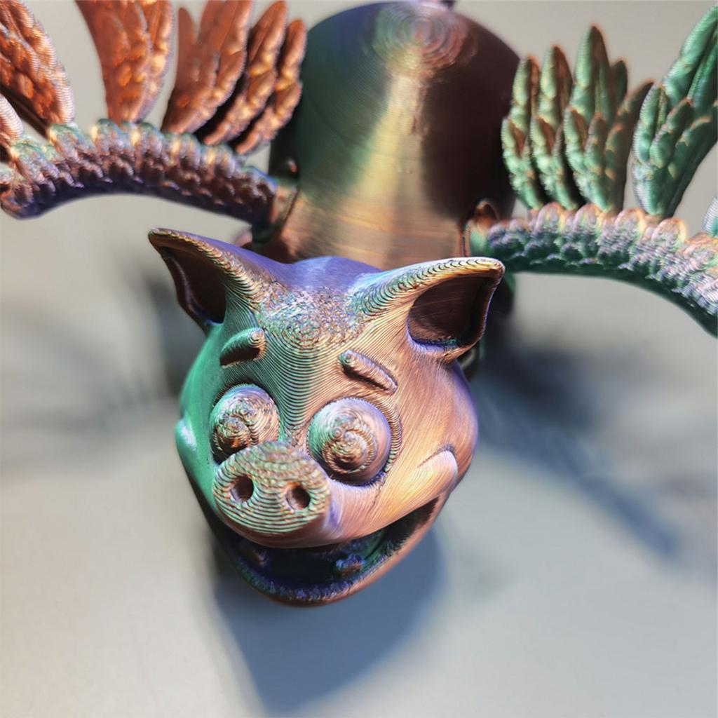 3D Printed Pig With, Animal Toys, Home, Room, Car Decoration, Desktop Ornaments, Joints Can Move, Movable Pig With