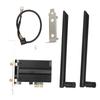 PCIe WiFi Card 6GHz 5GHz 2.4GHz WPA3 BT5.2 Dual Antenna Plug and Play PCIe Wireless Adapter for