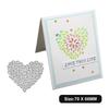 Raindrop Love Frame Metal Silvery Stencil Embossing Cutting Dies For Diy Scrapbooking Paper Album Cards Making