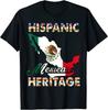 Mexican Flag Hispanic Heritage Pride Mexico Unisex T-shirt