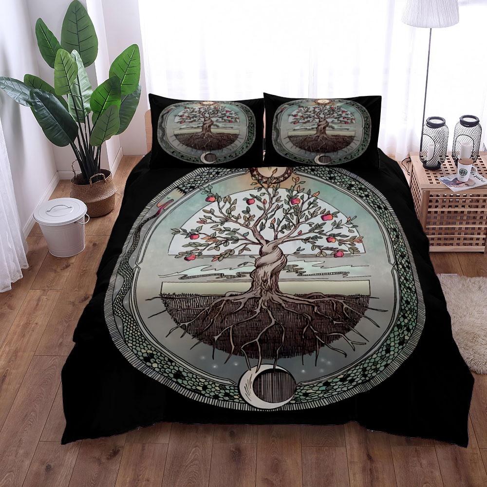 Yggdrasil Tree of Life Duvet Cover Set King Queen Double Twin Single Bed Linen Set