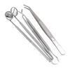 5pcs Professional Oral Health Care Pick Tools Stainless Steel Teeth Cleansing Calculus Remover Tool for Dentist