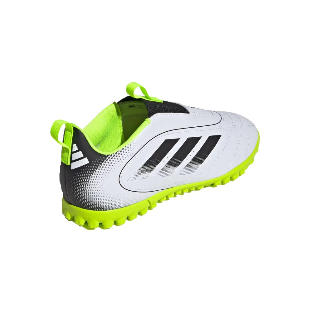 Adidas Goletto 9 Laceless Turf K White Black Lucid Lemon Kids кроссовки Cloud-White Core-Black JP5789