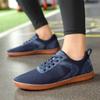 Mens Wide Barefoot Toe Shoes Canvas Casual Shoes Big Size Zero Drop Training Minimalist Sneakers Running Non Slip Gym Flats