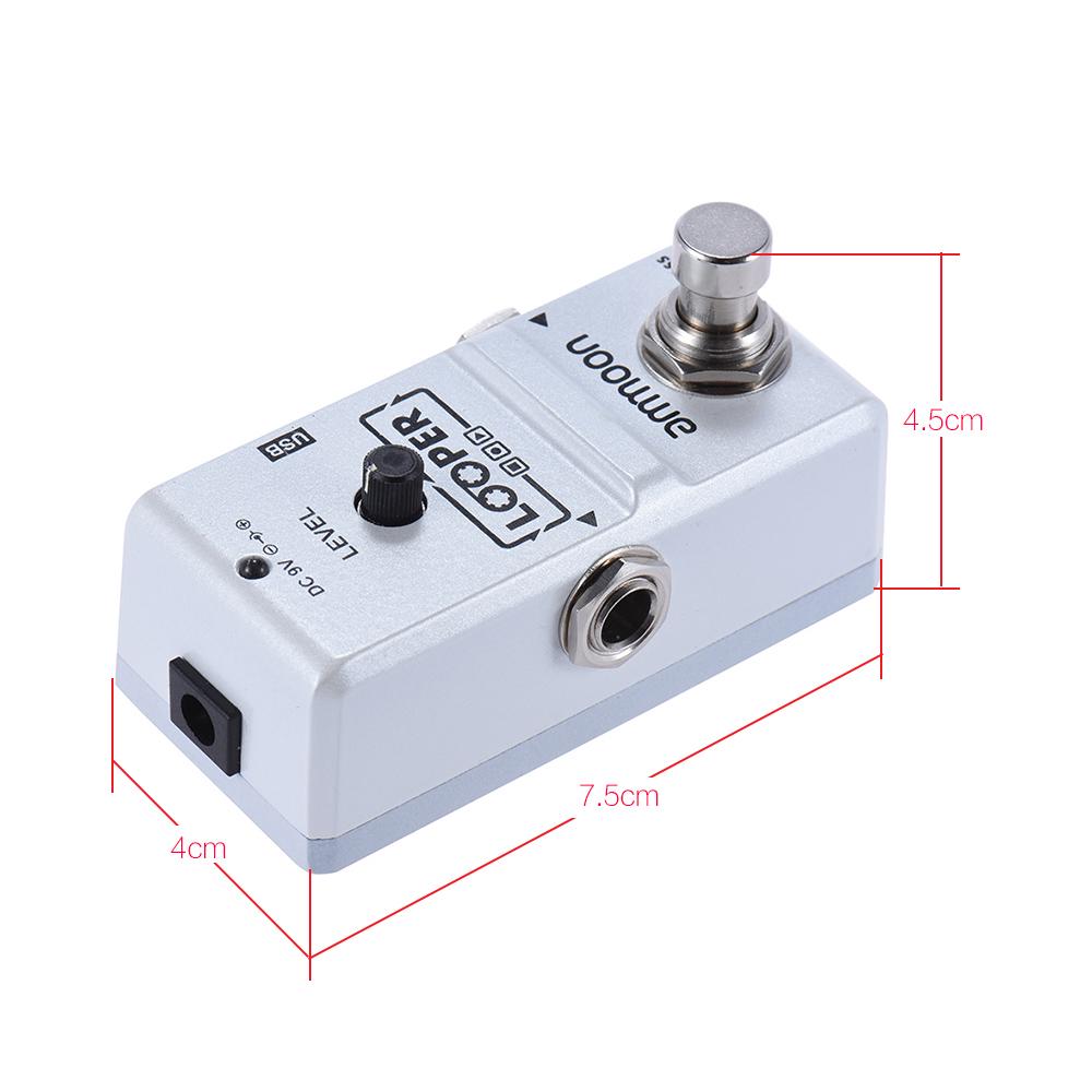 Ammoon AP-09 Nano Series Loop Electric Guitar Effect Pedal Looper True Bypass Unlimited Overdubs 10