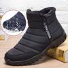 Winter New Mens Cotton Shoes Waterproof Warm Casual Walking Shoes Outdoor Non Slip Soft-sole Sneakers Snow Boots Plus Size 39-47