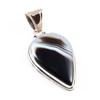 Natural Montana Agate Gemstone 925 Sterling Silver Two Tone Pendant 1.8'' Q2b32