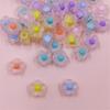 50Pcs DIY Necklace Clear/Matte Jar Heart Plum Beads Handmade Material Fashion Jewelry Making Bracelet