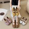 Flat-soled Single Shoes Summer 2025 New Mary Jane Women's Shoes Soft-soled Hollow Ballet Single Shoes Girls Hole Sandals