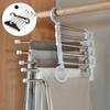 5 In 1 Multifunction Pant Rack Hanger Stainless Steel Wardrobe Adjustable Magic Trouser Hangers Towel Shelves Closet Organizer
