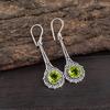 Peridot Earrings Gemstone Jewelry, 925 Solid Sterling Silver Earrings, Handmade Jewelry Birthstone Earrings, Gift For Him