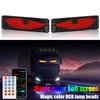 LED Screen Light Devil’s Eye Design Flexible Scrolling Display with APP Control for Truck Cab Windshield Decorative Animation Text Sign