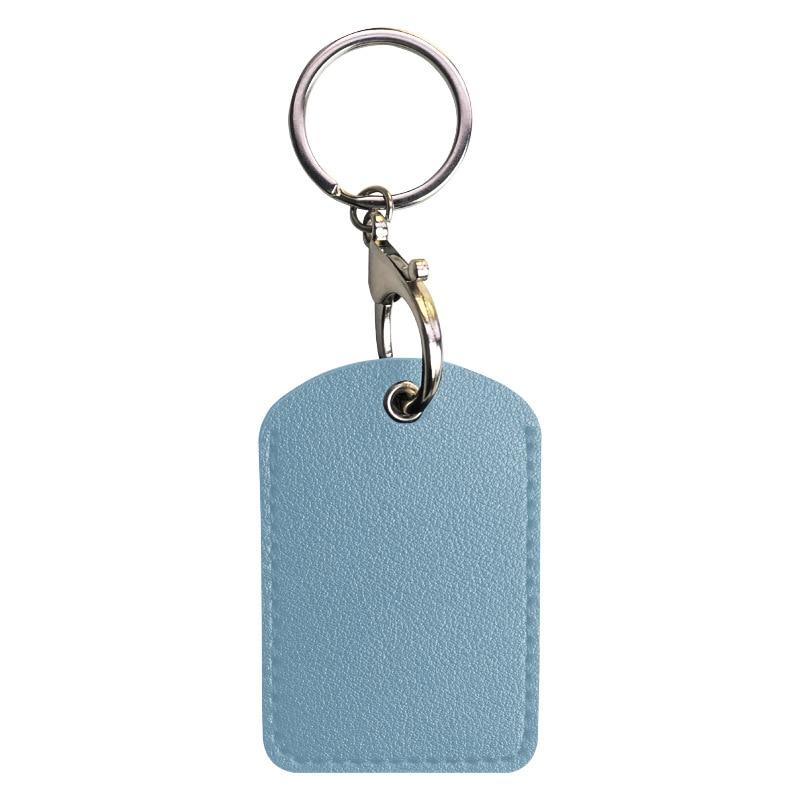 PU Leather Card Holder Keychain Key Ring Door Lock Access Tags ID Card Case Keychain Access Card Bag Key Tag Ring
