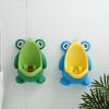 Baby Boys Standing Potty Cartoon Frog Shape Wall-Mounted Urinals Toilet Training Stand Vertical Urinal Potty Pee Infant Toddler