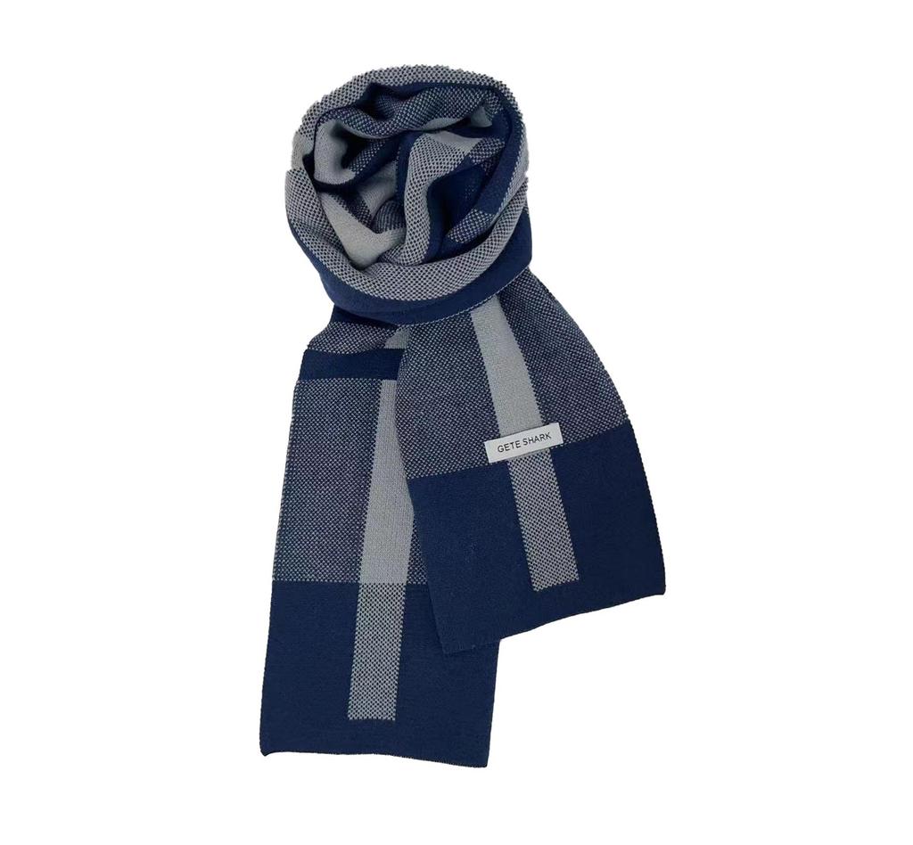Men's Autumn/Winter Plaid Scarf: Warm Korean-Style Versatile Snood for Students and Youth