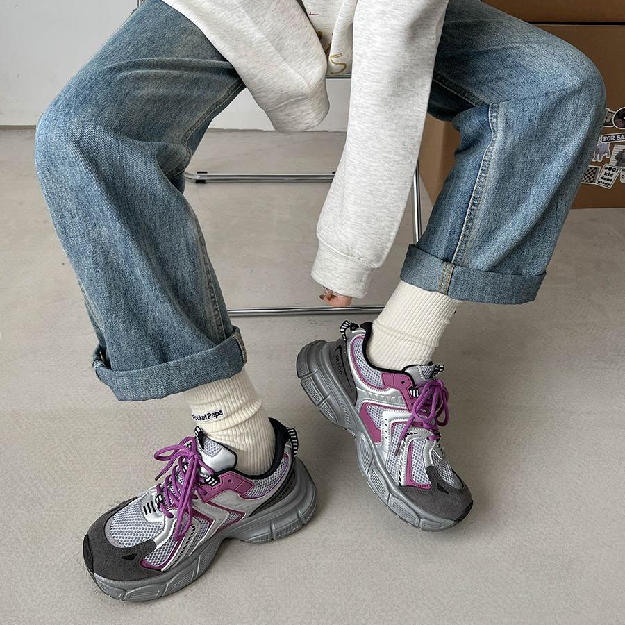 Muffin and Internet Celebrities Show Small and Light Platform Dad Shoes Women's 2025 New Autumn Versatile Sports Shoes