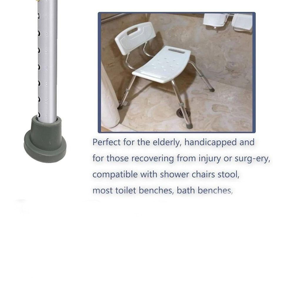 Durable Bath Seat Feet Rubber Caps Shower Chair Tips Accessories Bath Chair Feet