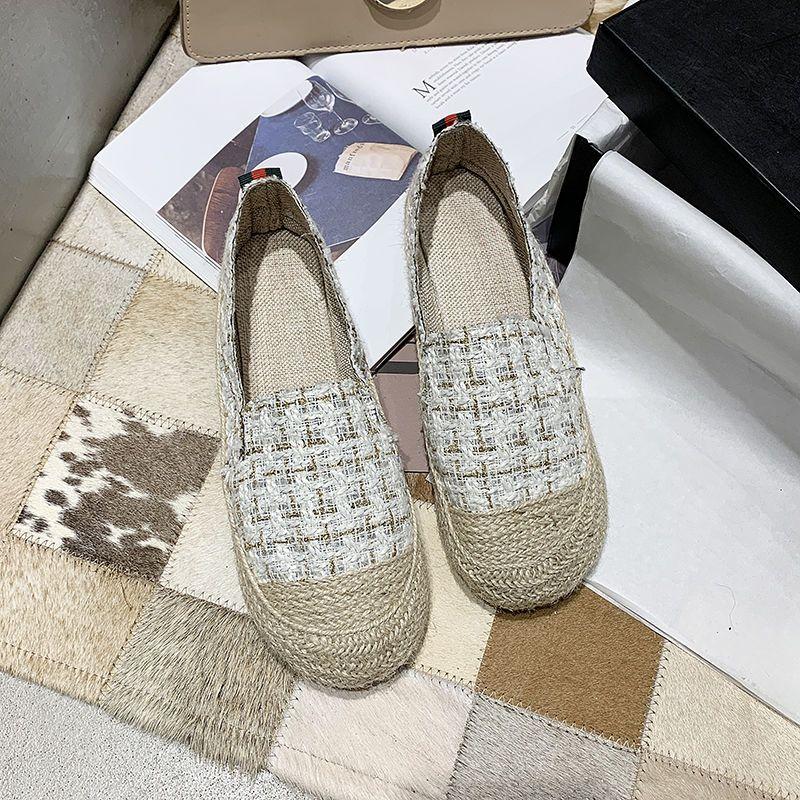 Female Footwear Espadrilles Women's Shoes Loafers Round Toe With Stylish New In Spring Designer Autumn Vulcanized For Shoe