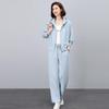 Women's Spring & Autumn 2025 Fashionable Casual Sportswear Set: Loose Sweatshirt & Wide-Leg Pants Two-Piece 