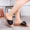 New Summer Women Leather Slippers Outdoor Flat Beach Sandals Fashion Casual Comfort Shoes Non -Slip Ladies Paltform Slides